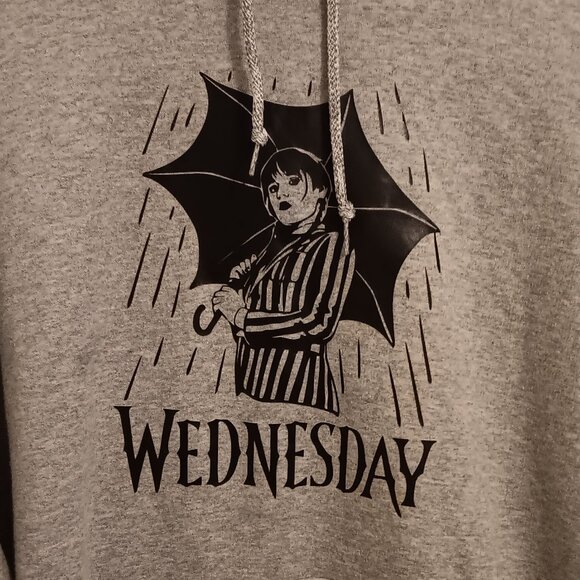 Wednesday Athletic Gray Hoodie - Picture 5 of 5